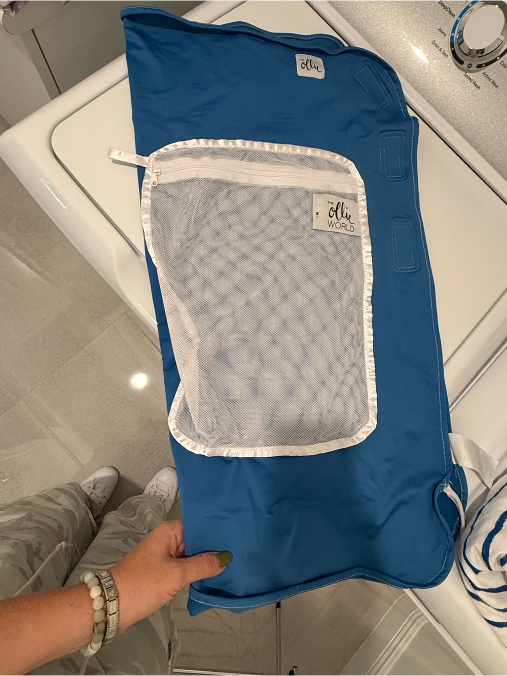 Ollie newborn baby swaddle - Blue